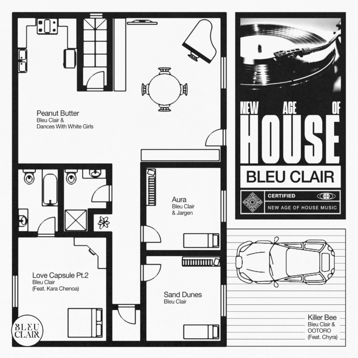 Bleu Clair New Age of House EP artwork
