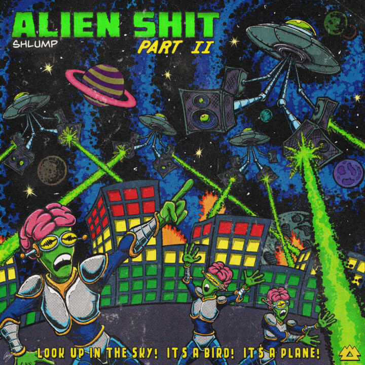 Shlump release artowrk for Alien Shit II EP