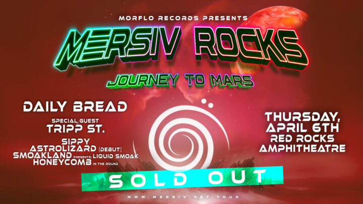 Concert post of Mersiv's Journey to Mars at Red Rocks