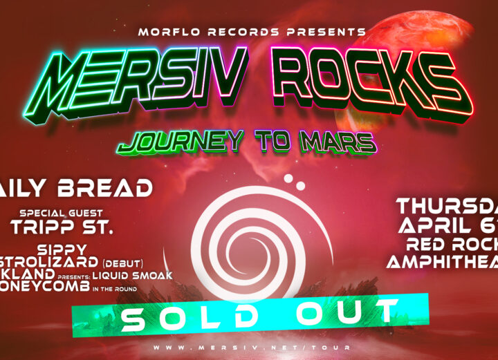 Concert post of Mersiv's Journey to Mars at Red Rocks