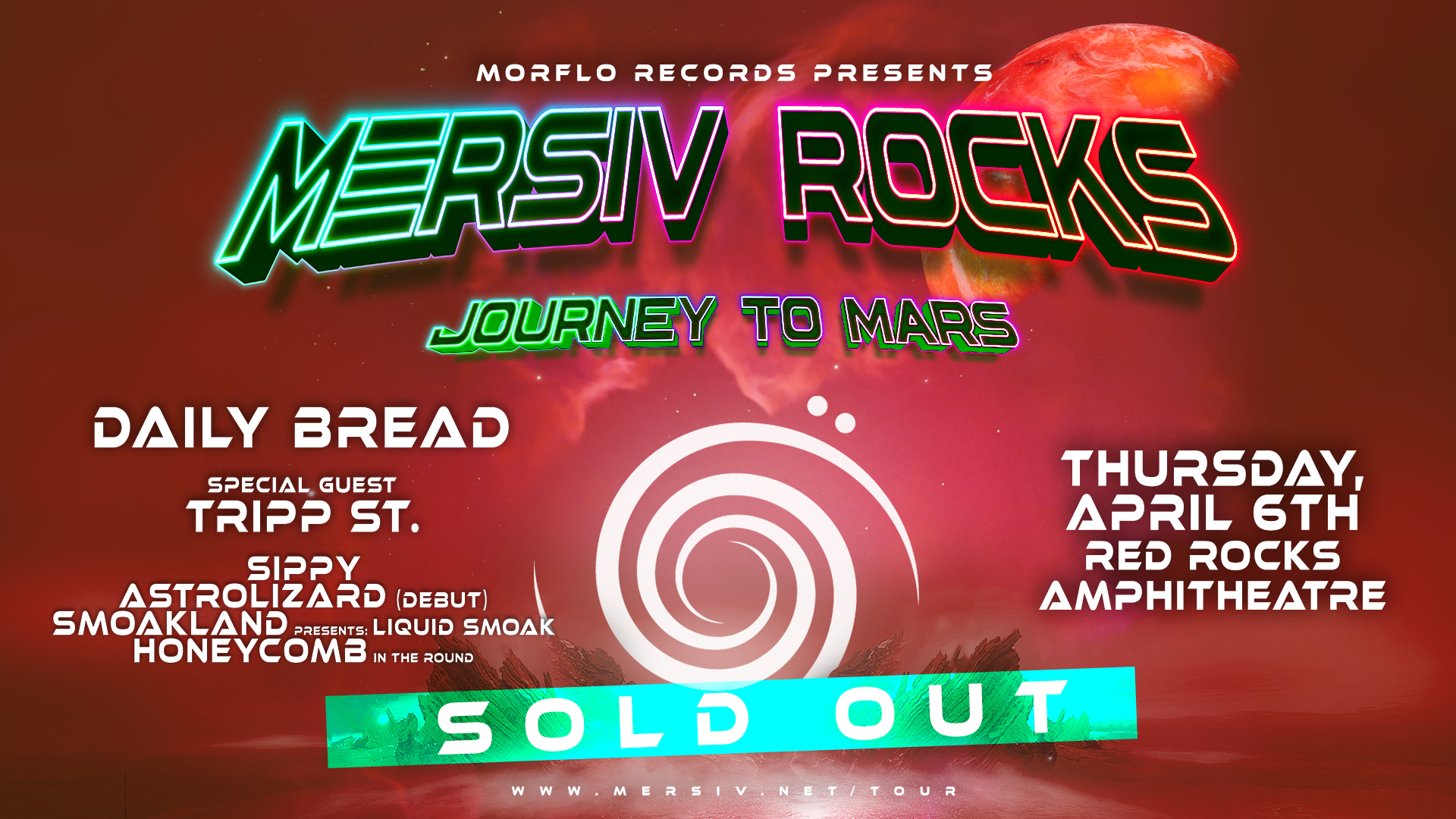 Mersiv Headlines Red Rocks with Stellar Lineup Including Daily Bread