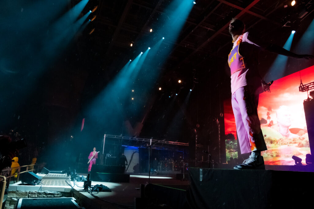 Photo of SOFI TUKKER at Red Rocks on April 21, 2023 (Photo Courtesy of Franz Hilberath @franzmp3)