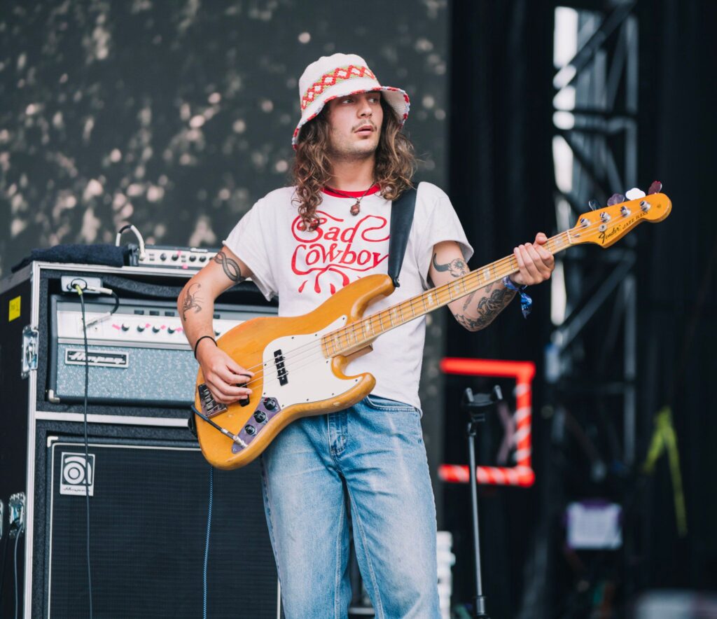 The Backseat Lovers performing at Hangout Music Festival 2023.