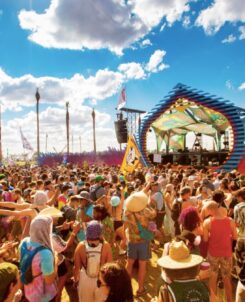 Okeechobee Canceled: photo of large crowd outside in front of big stage.