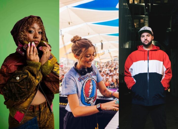 End of Summer Playlist for MP3 MAG collage ft. three artists.