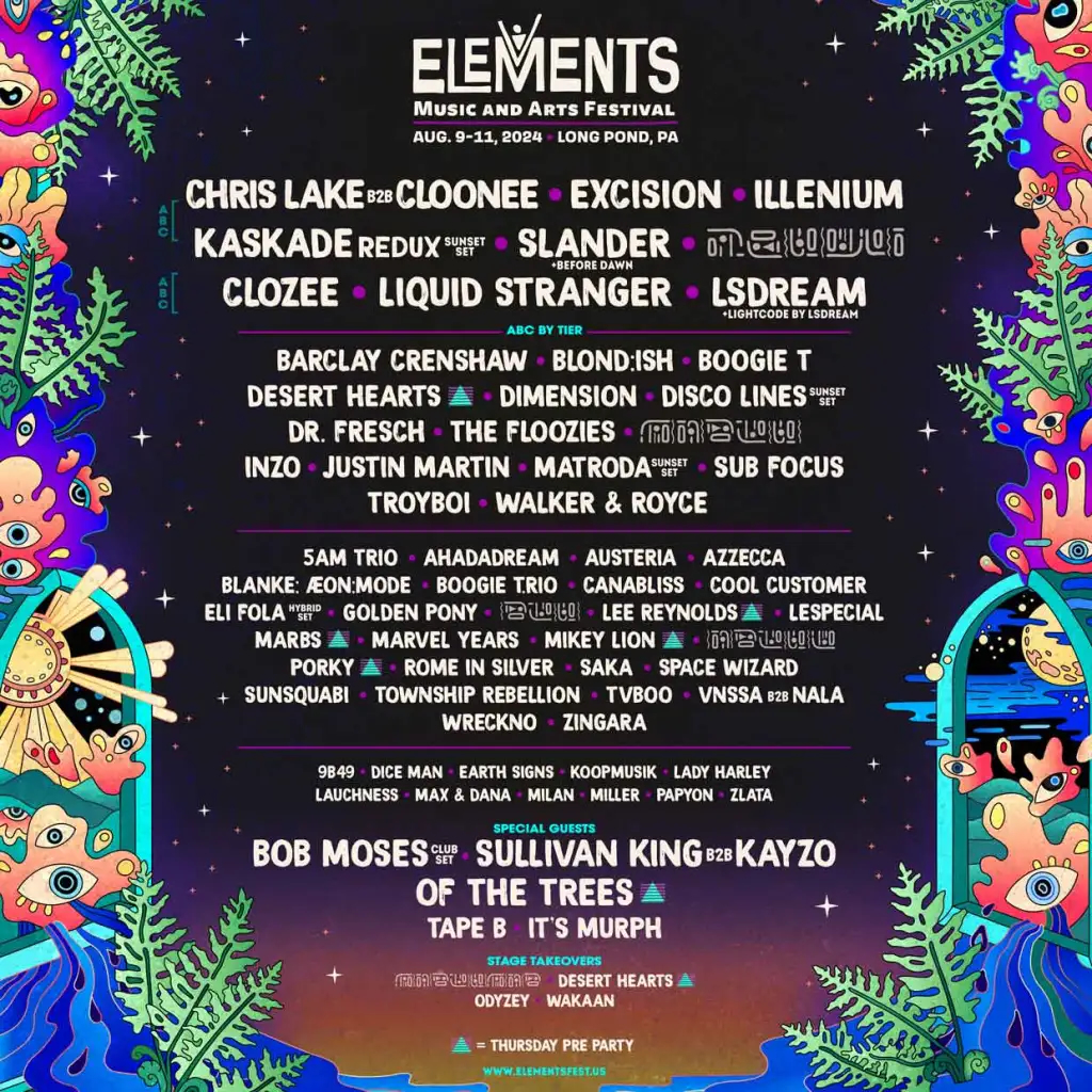 Elements Festival 2024 Phase 1 Lineup