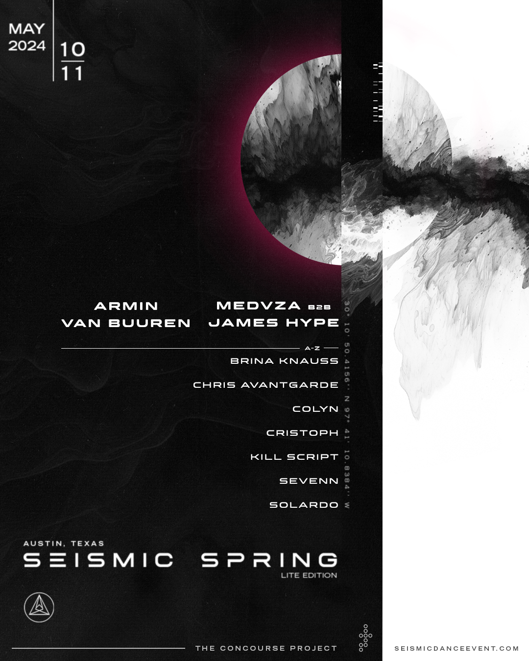 Seismic Dance Event Lineup poster