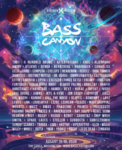 Bass Canyon Lineup Poster