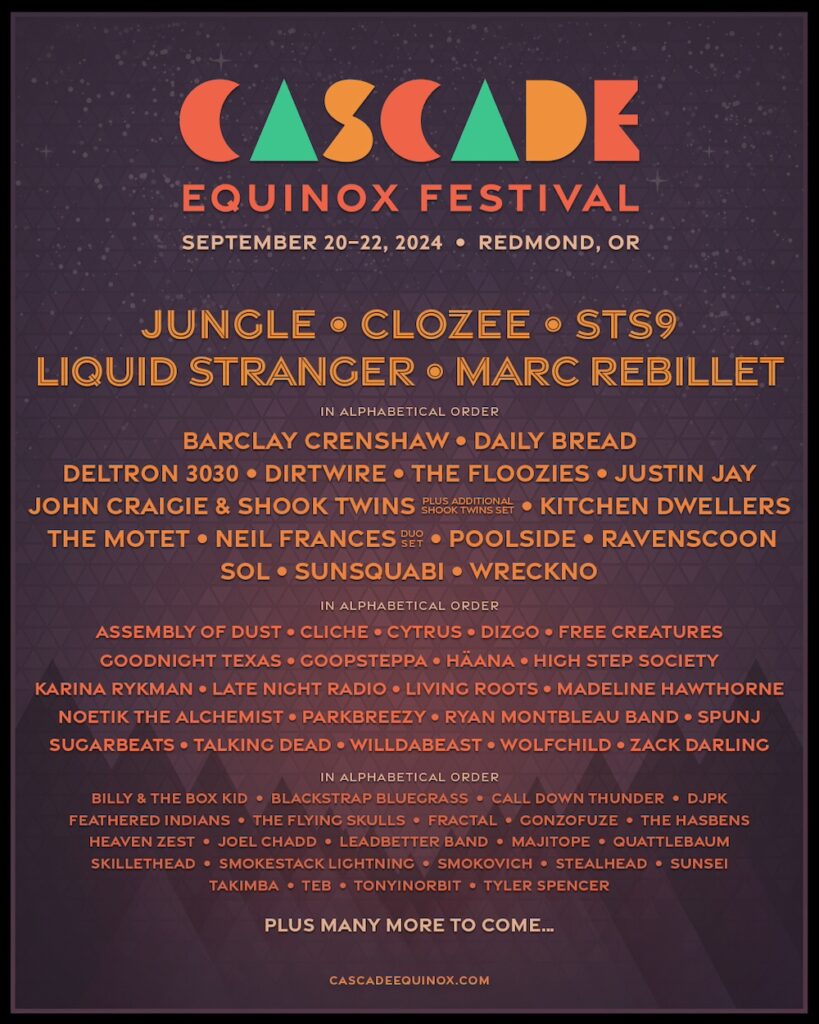 Cascade Equinox Lineup Poster