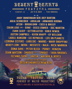 Desert Hearts Festival Lineup Poster