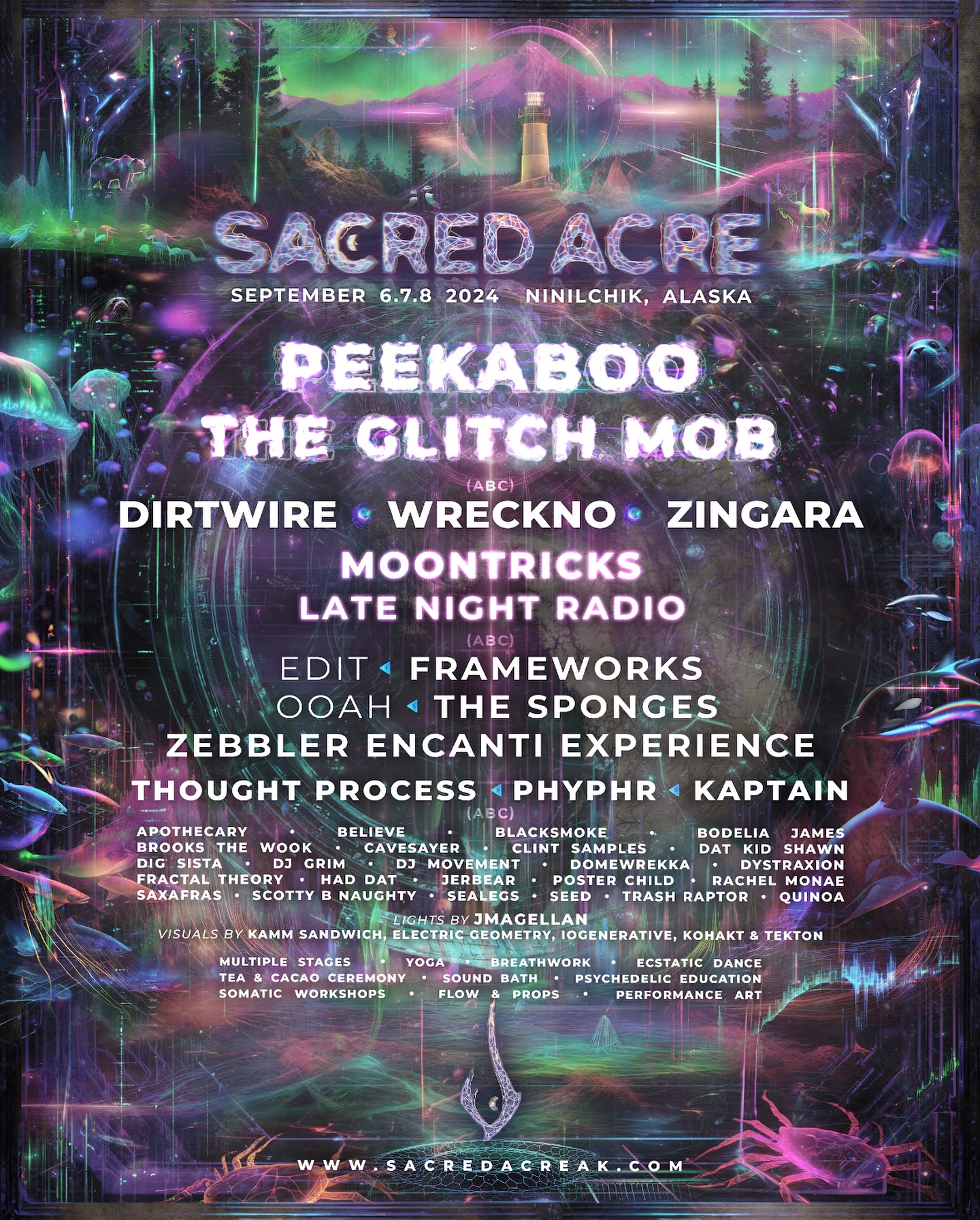 Sacred Acre Lineup Poster