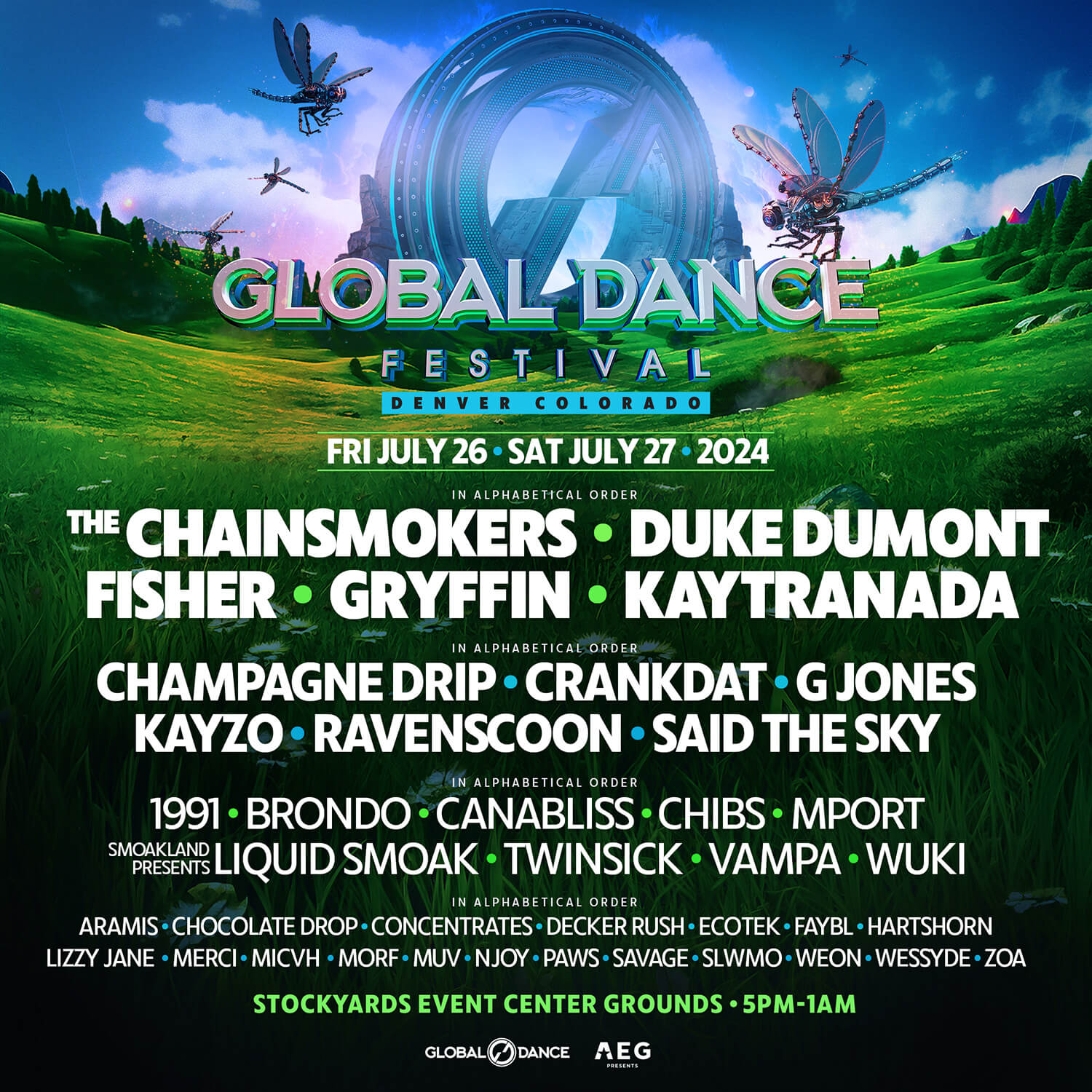 Global Dance Festival Lineup Poster