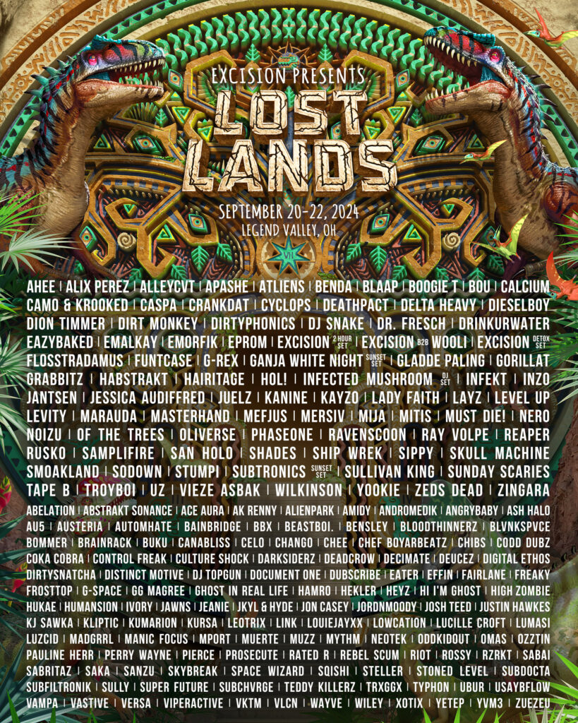 Lost Lands 2024 Lineup Poster