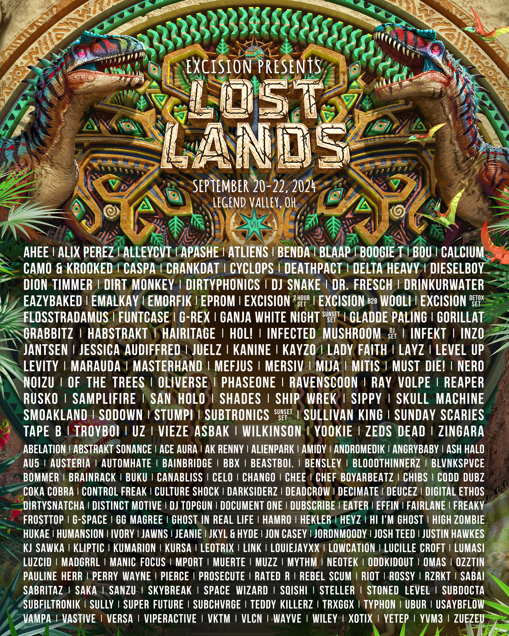 Lost Lands 2024 Lineup Poster