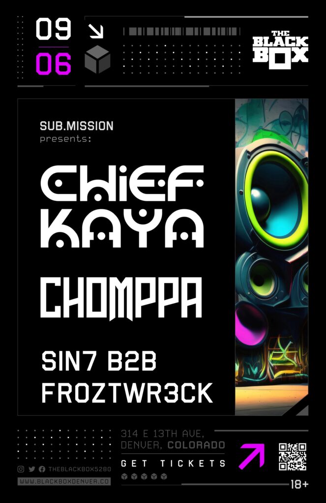 Chief Kaya Black Box show poster