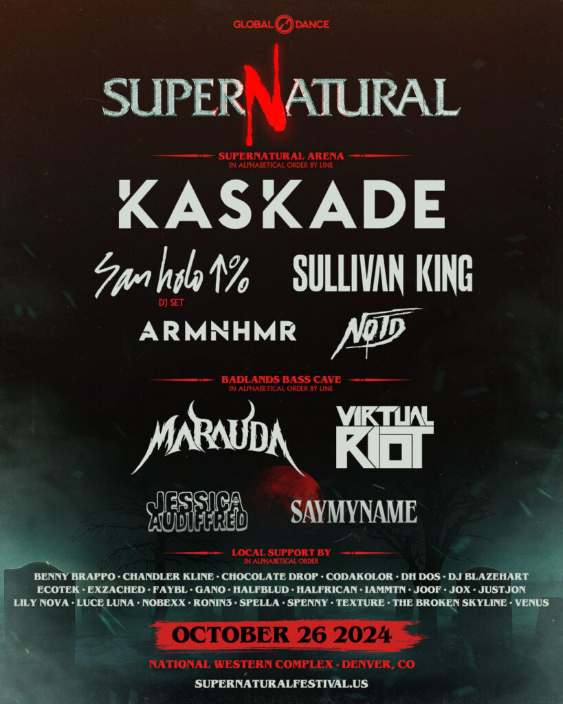 Supernatural festival lineup poster