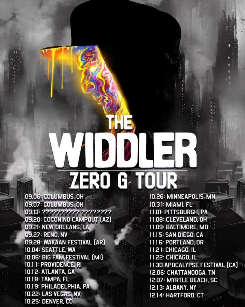 The Widdlers Zero G Tour Poster