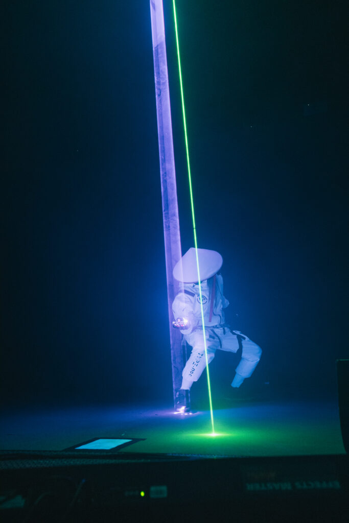 ARIUS laser show with TroyBoi at Red Rocks