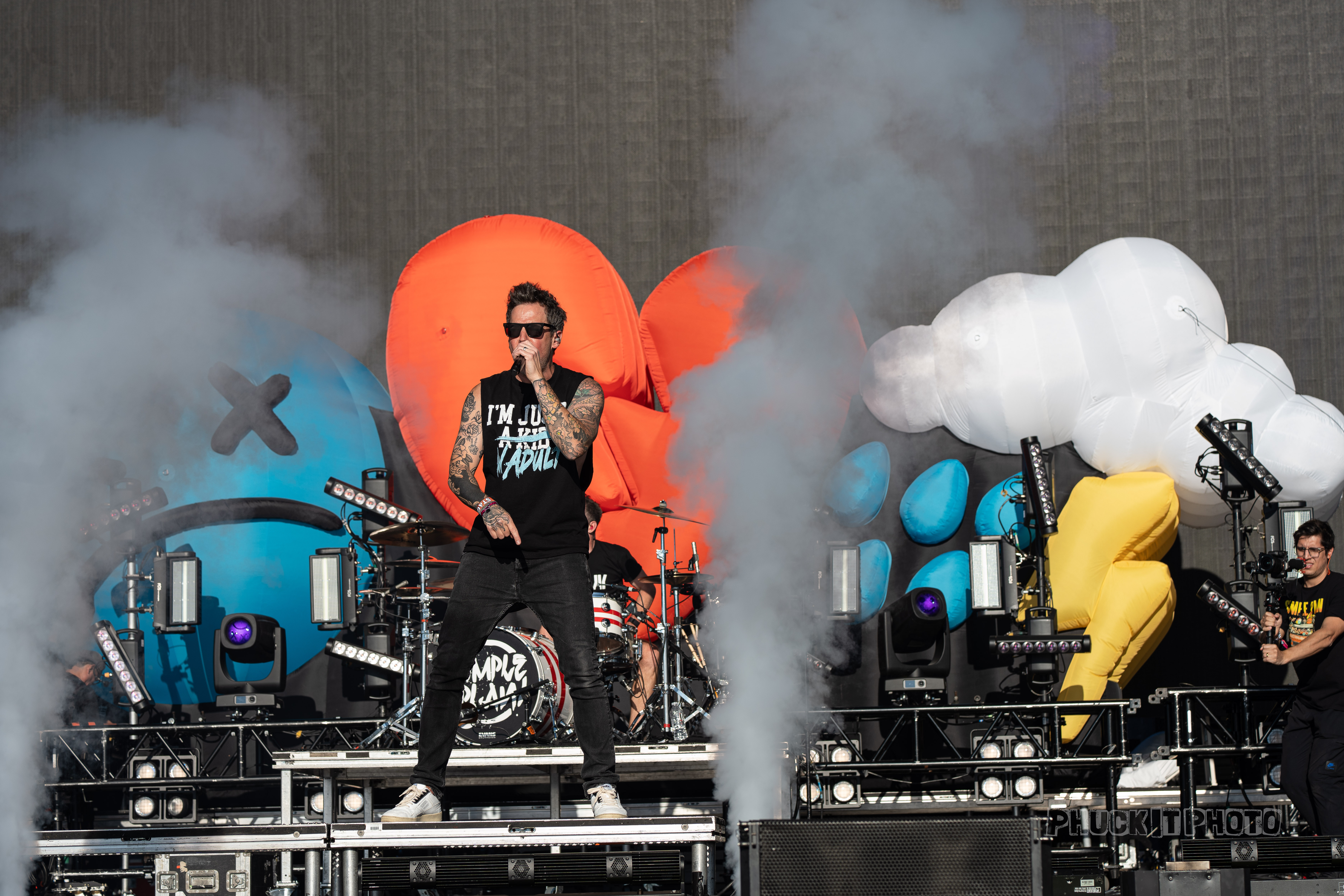 Simple plan playing large emo festival