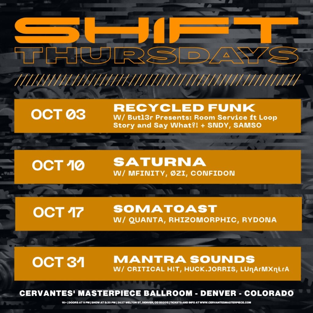 SHIFT Thursdays calendar