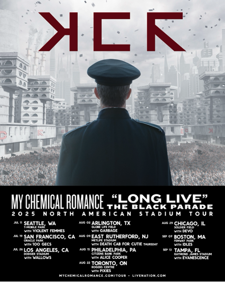 My Chemical Romance tour flyer